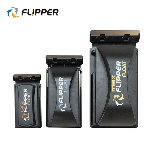 Flipper Float Nano/Standard/Max 2 in 1 Magnetic Scrubber and Scraper Fish Tank Magnet Aquarium Algae Cleaner