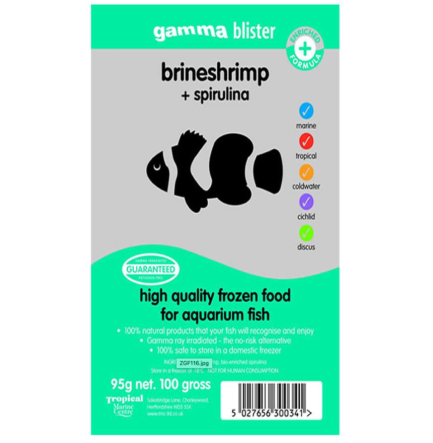 Gamma Blister Brineshrimp & Spirulina