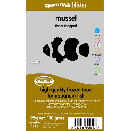 Gamma Blister Chopped Mussel